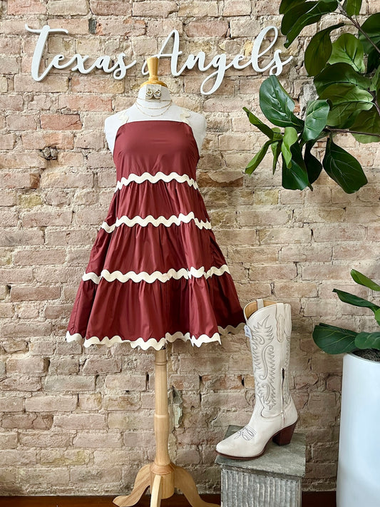 All Dolled Up Rust Dress