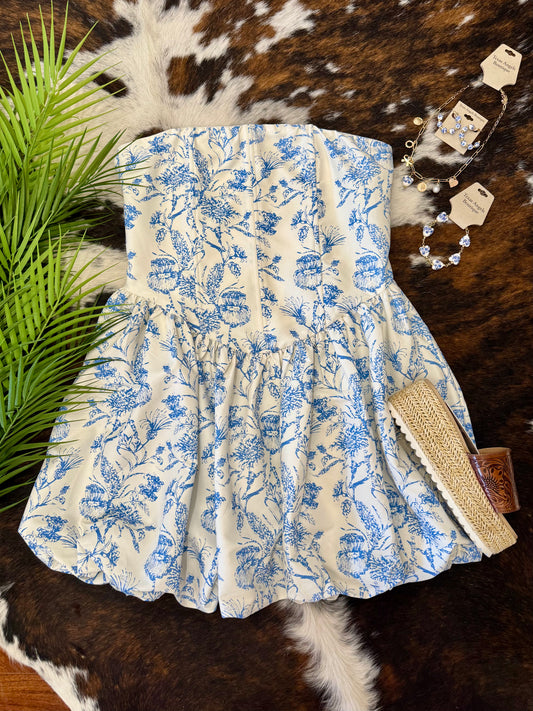 Don’t Be Fooled Blue Floral Dress