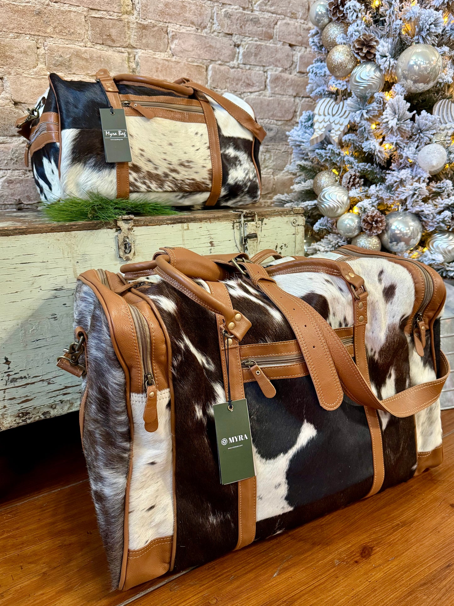 MYRA Cowhide Travel Bags