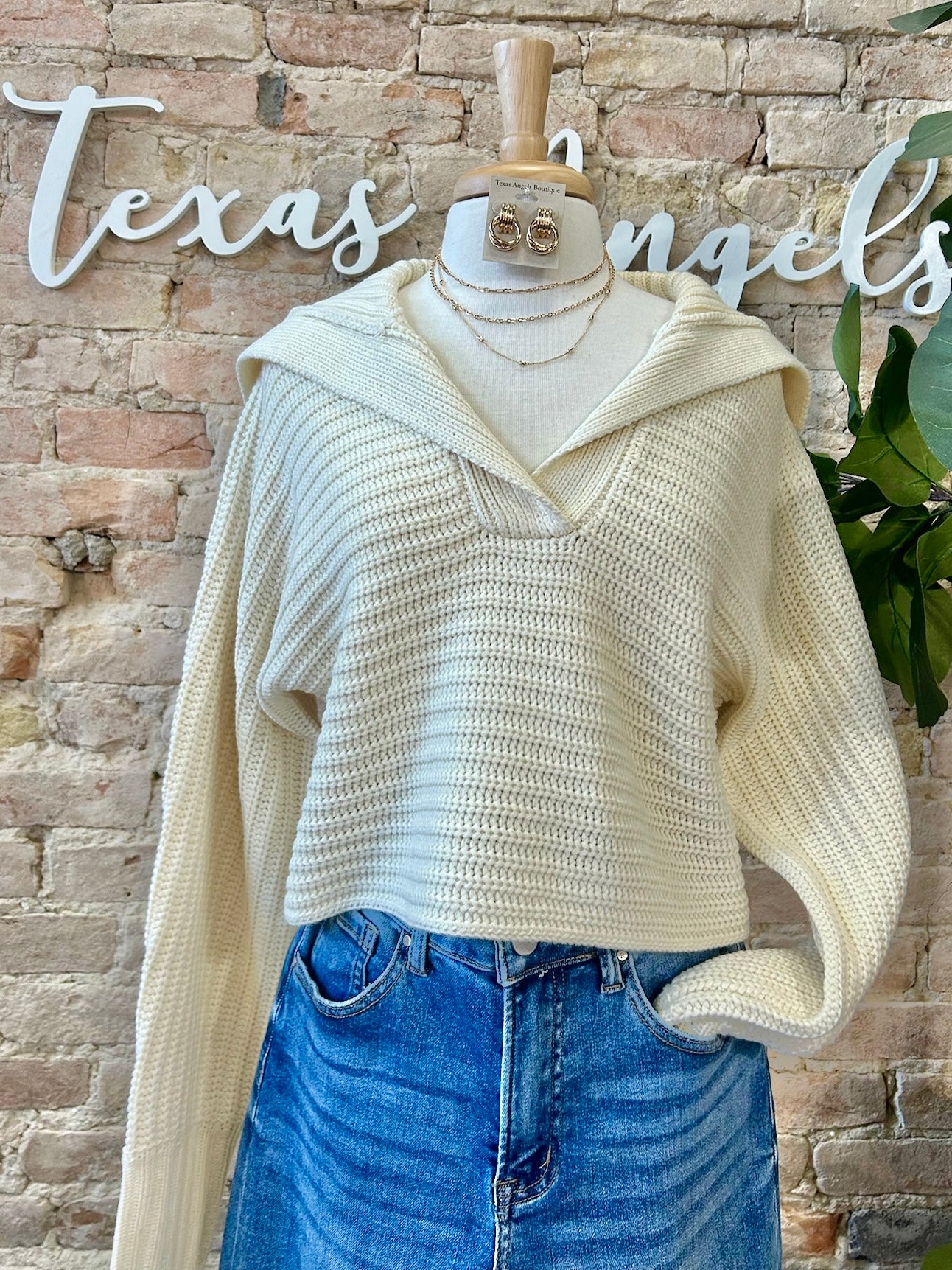 On The Coast Cream Sweater