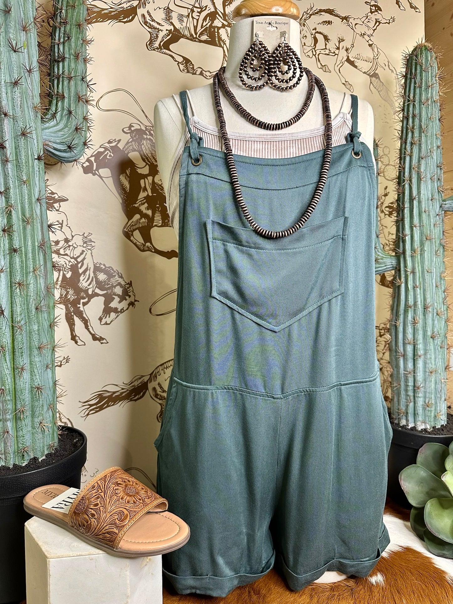 RESTOCK Let's Take A Road Trip Jade Romper