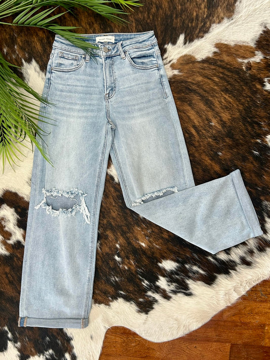 Boy Please Boyfriend Fit Risen Jeans
