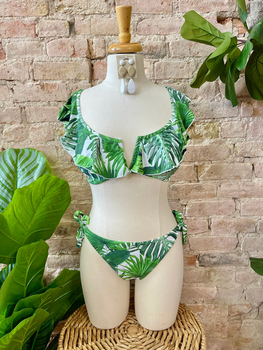 50% Off - Beach Please Leaf Bikini