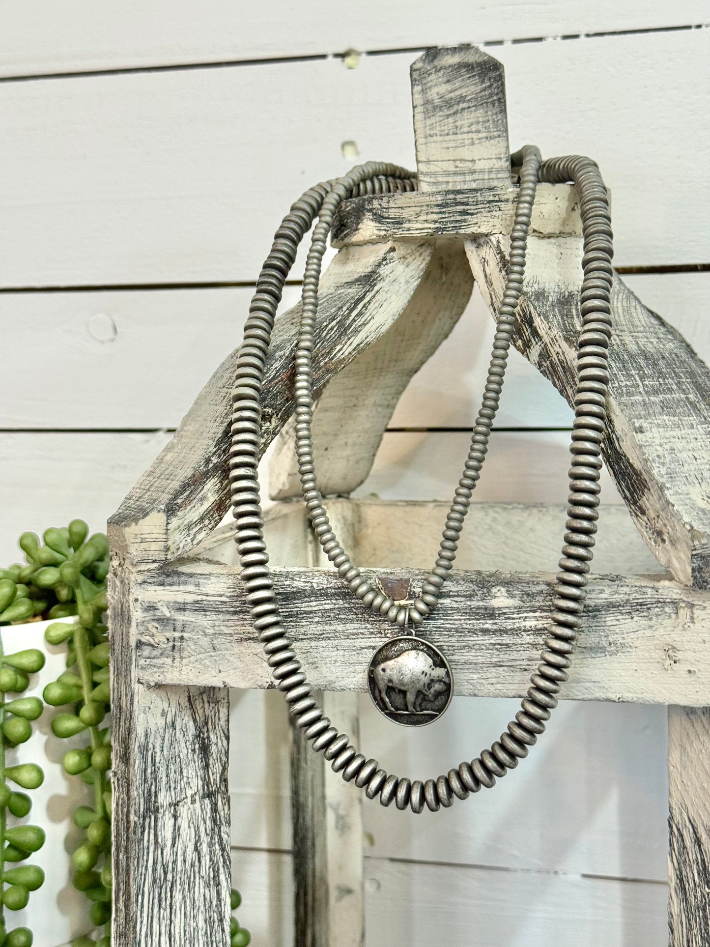 Buffalo Coin Pendant Necklace