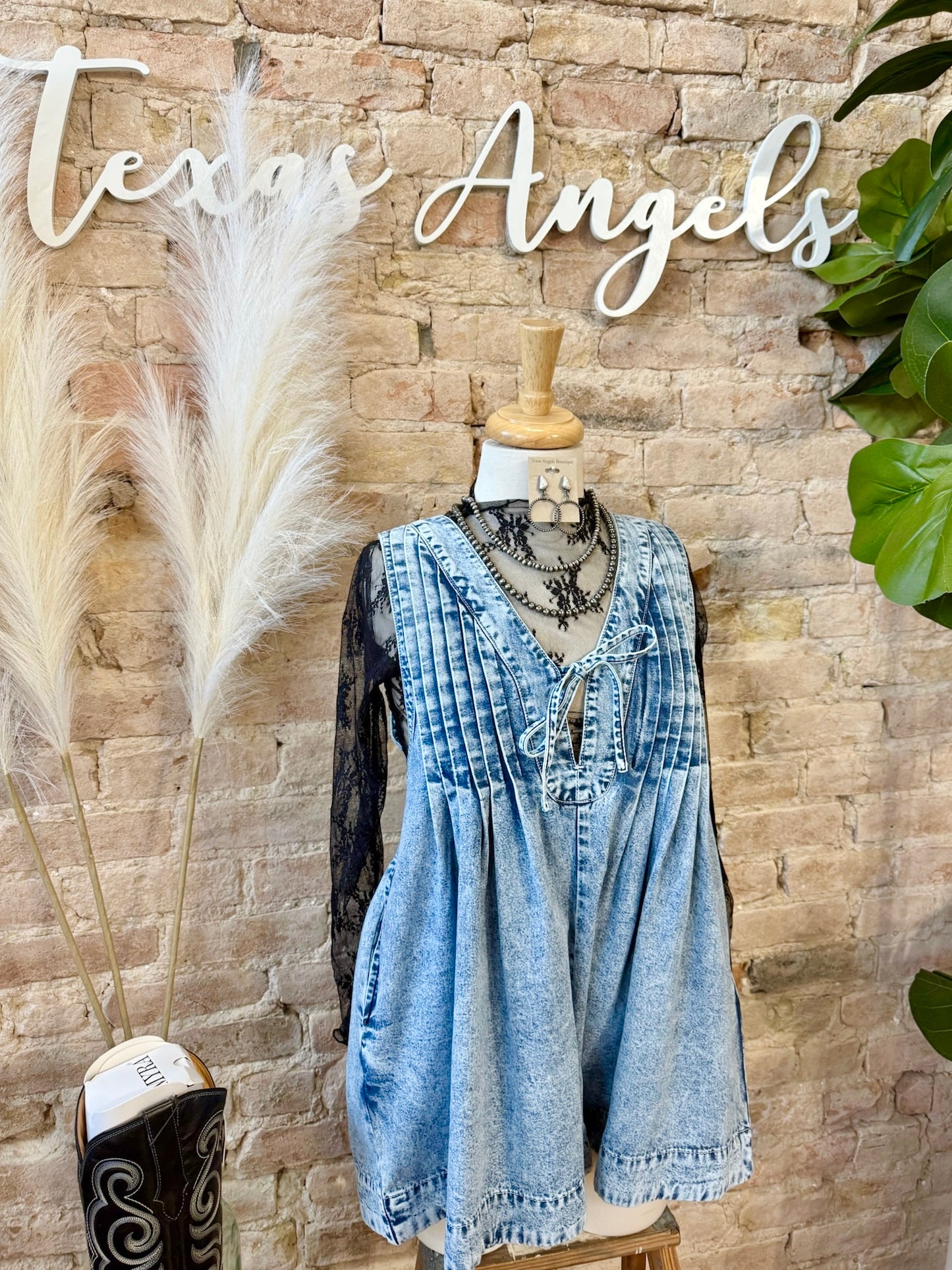 RESTOCK I Remember Everything Denim Romper