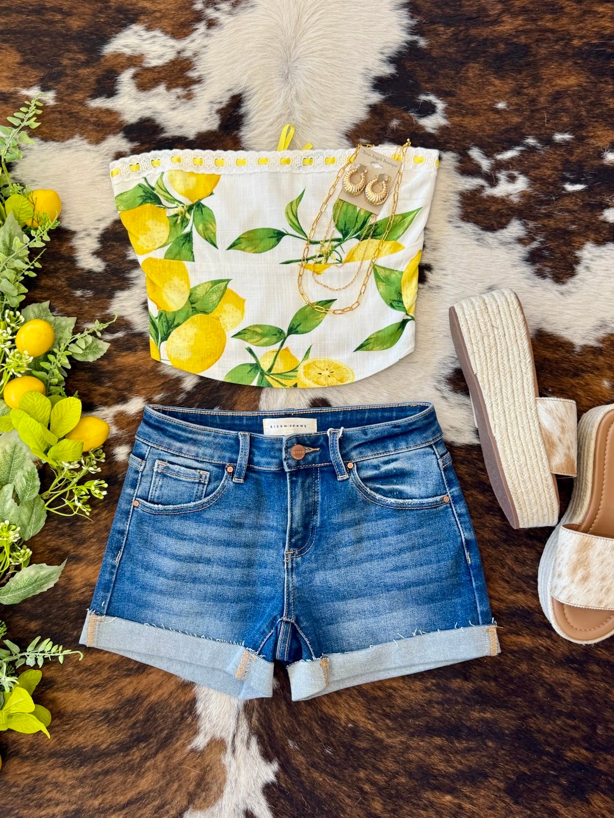 Hello Lovely Lemon Crop Top