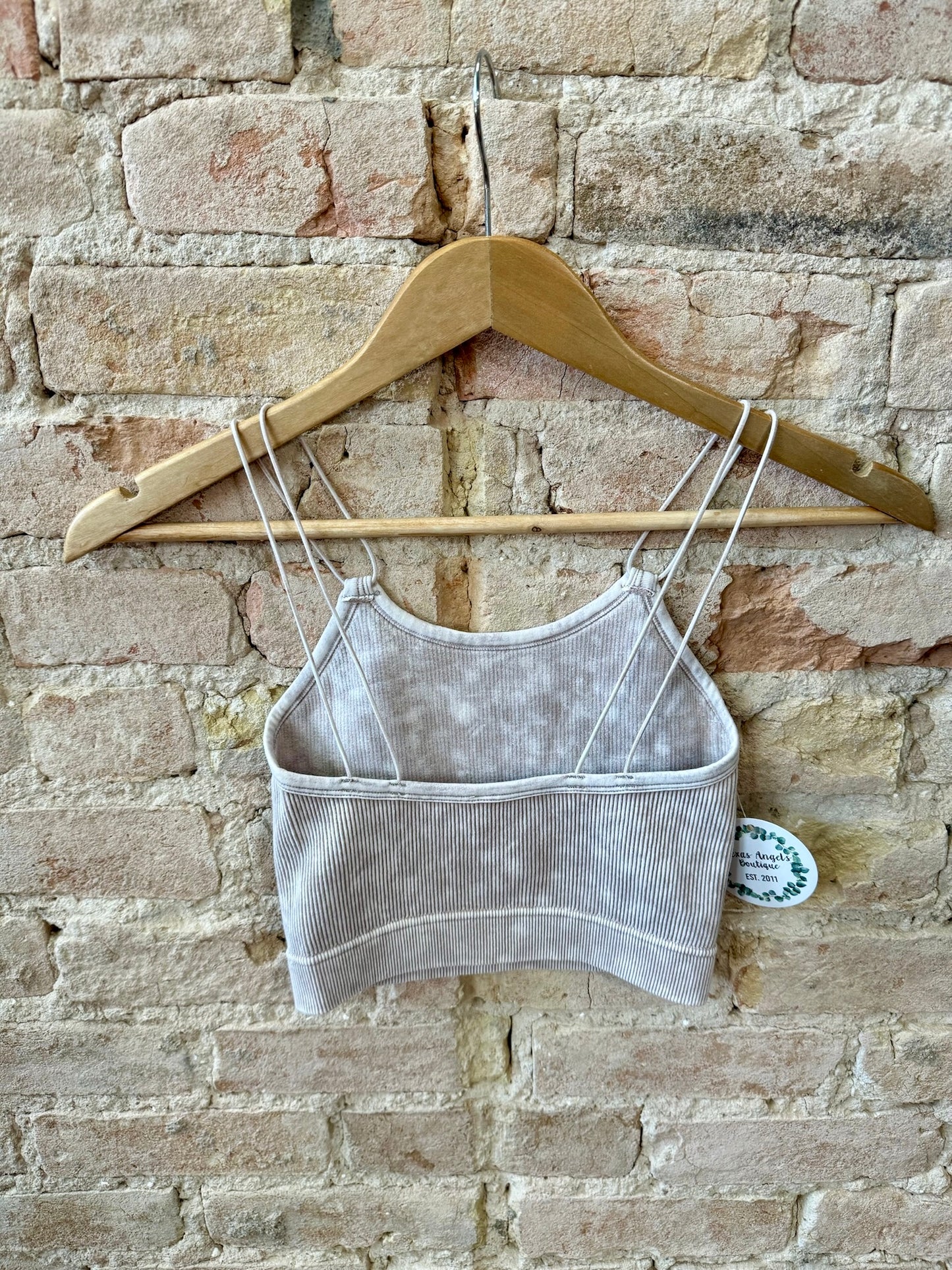 See You Tonight Light Mocha Strap Tank