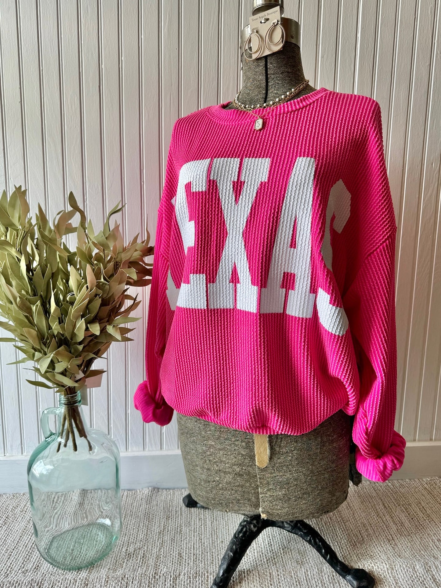 Fuchsia Texas Pullover