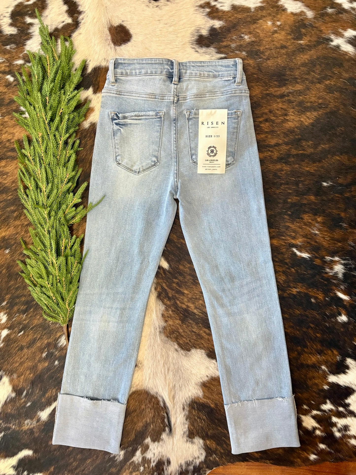 Can You Keep A Secret Straight Leg Risen Jeans