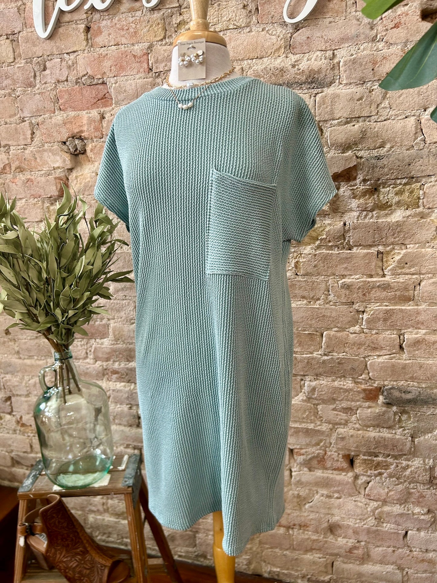 Date Night Sage Dress