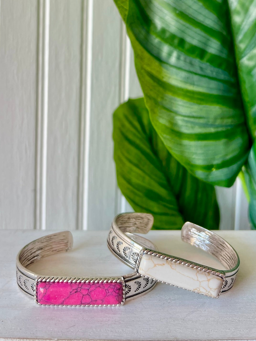 Pink & White Cuffs