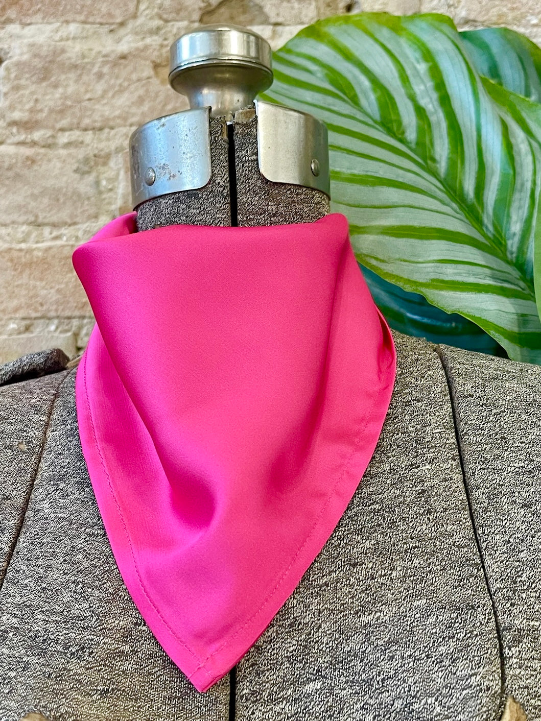 Hot Pink Satin Wild Rag