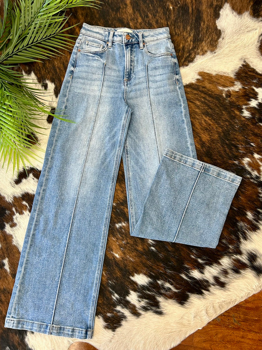 Raise Them Right Wide Leg Risen Jeans