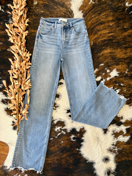 In It For The Long Haul Wide Leg Risen Jeans