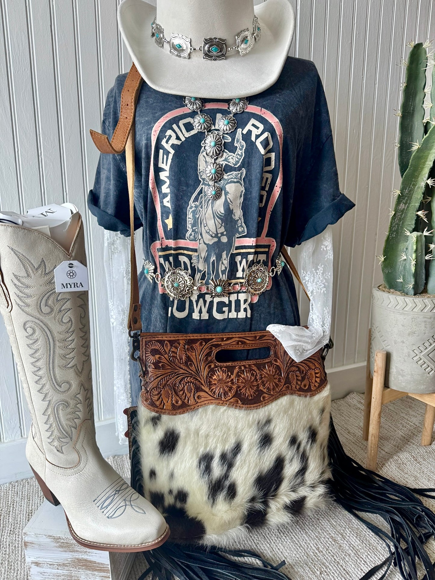 American Rodeo Cowgirl Graphic Tee