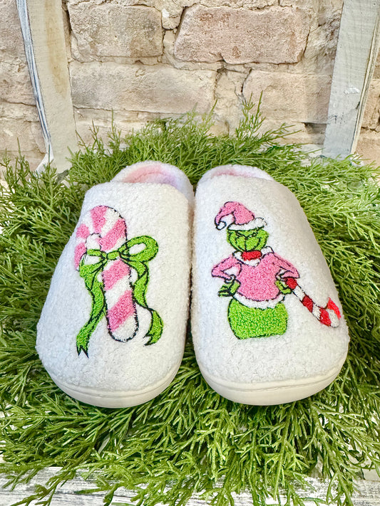 Don’t Be A Grinch Christmas Slippers
