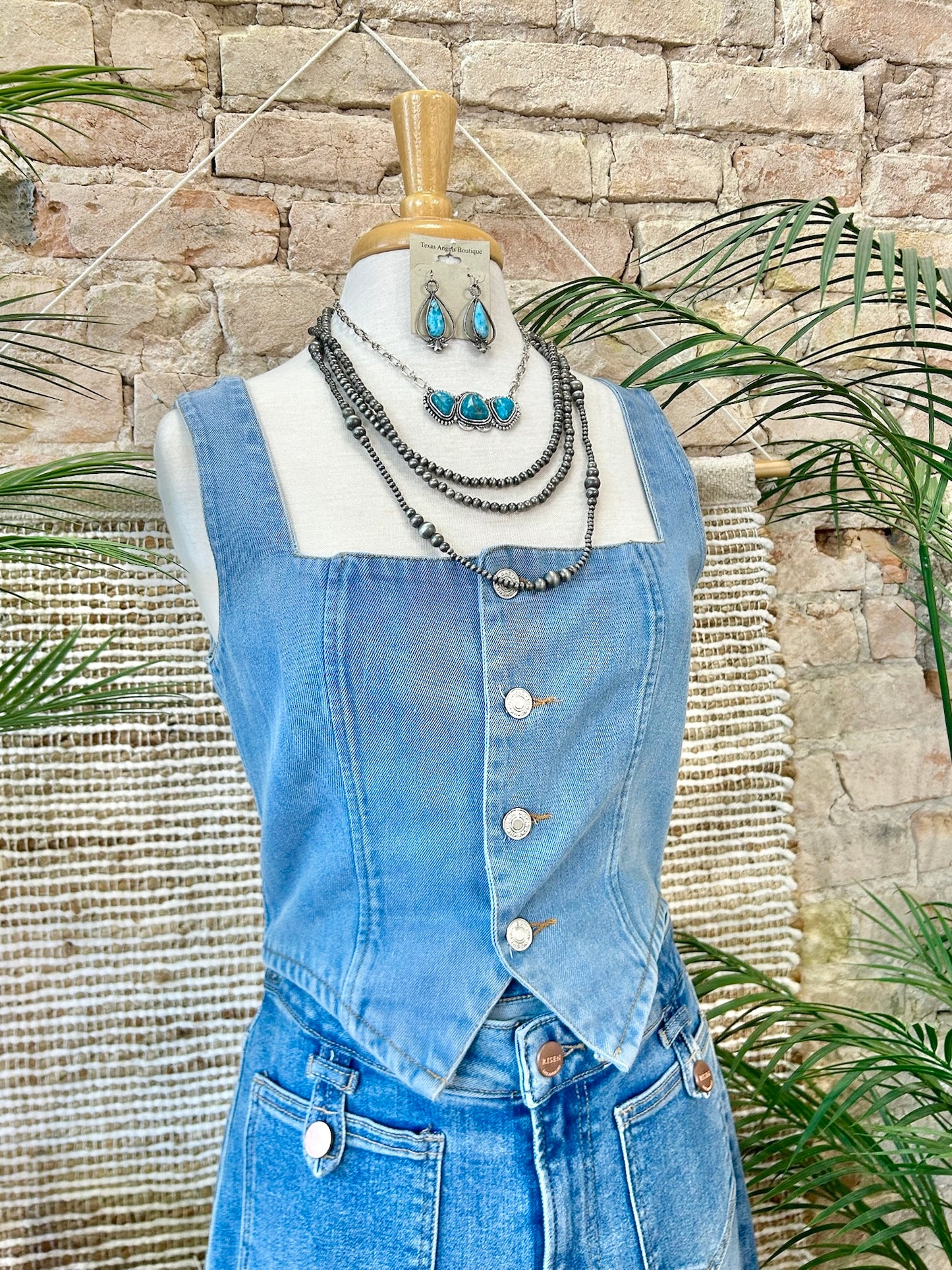 Talk Your Talk Denim Tank