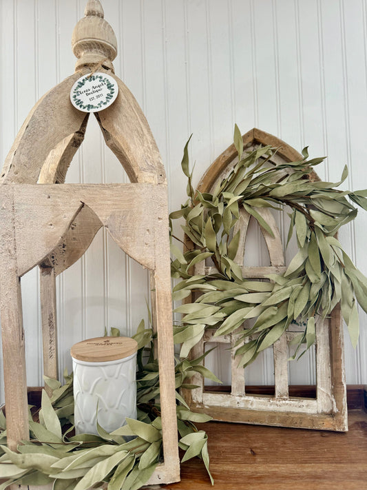 Flocked Herb Wreath