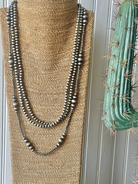 Silver Beaded Necklace