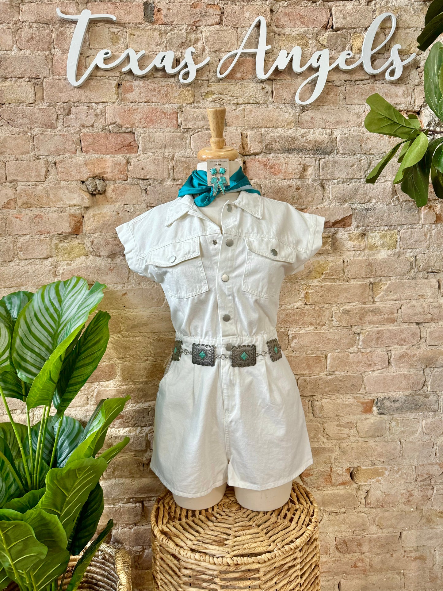 Put A Ring On It White Romper