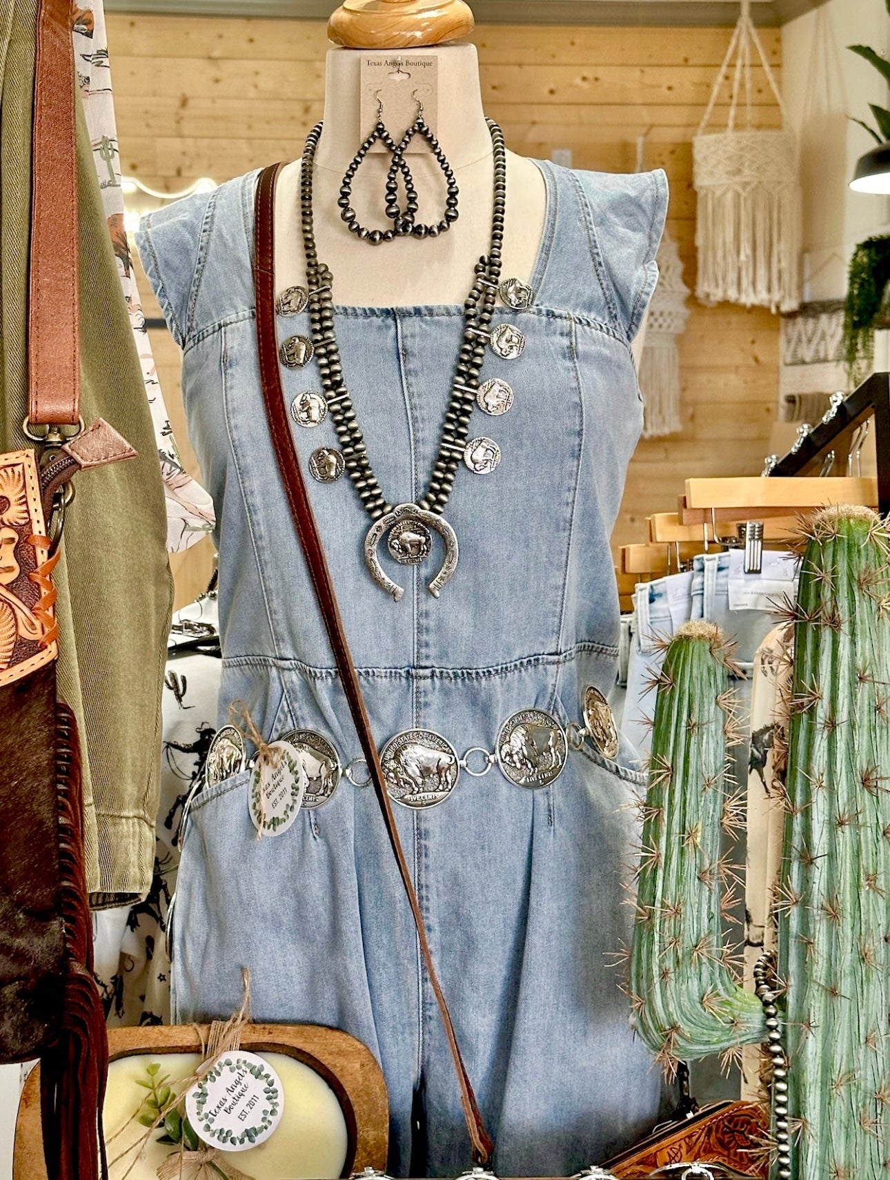 RESTOCK Let’s Get Rowdy Denim Romper