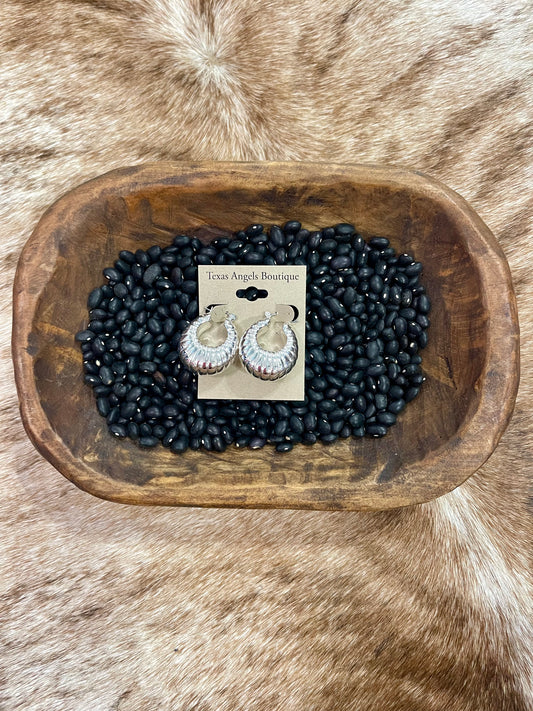 Silver Shell Earrings