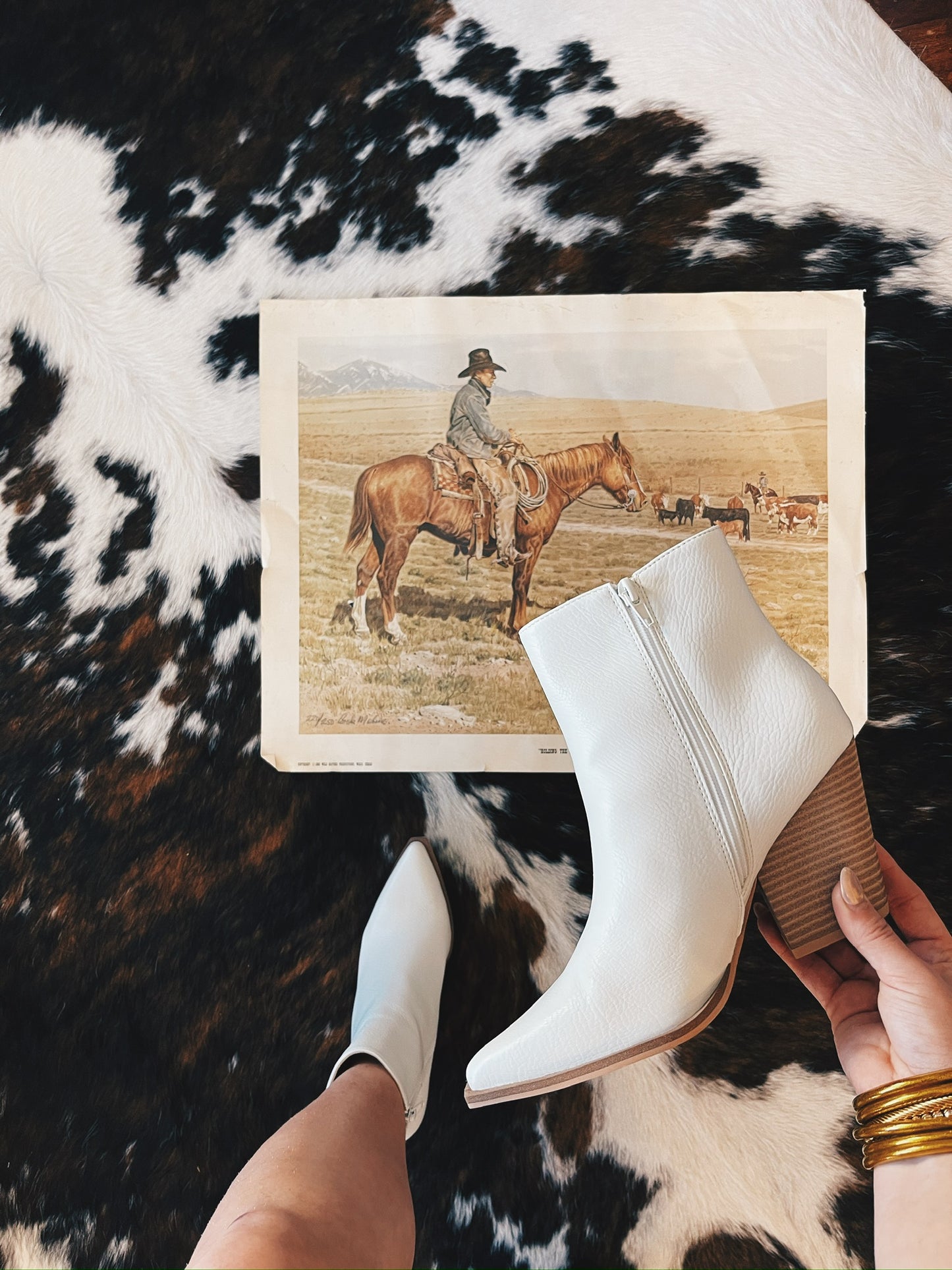 40% Off - Why Not Babe White Booties