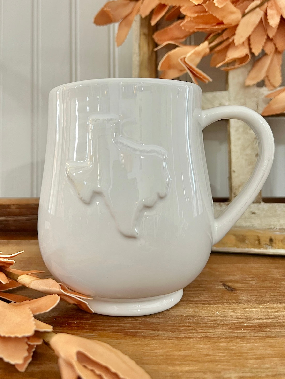 White Texas Coffee Mug