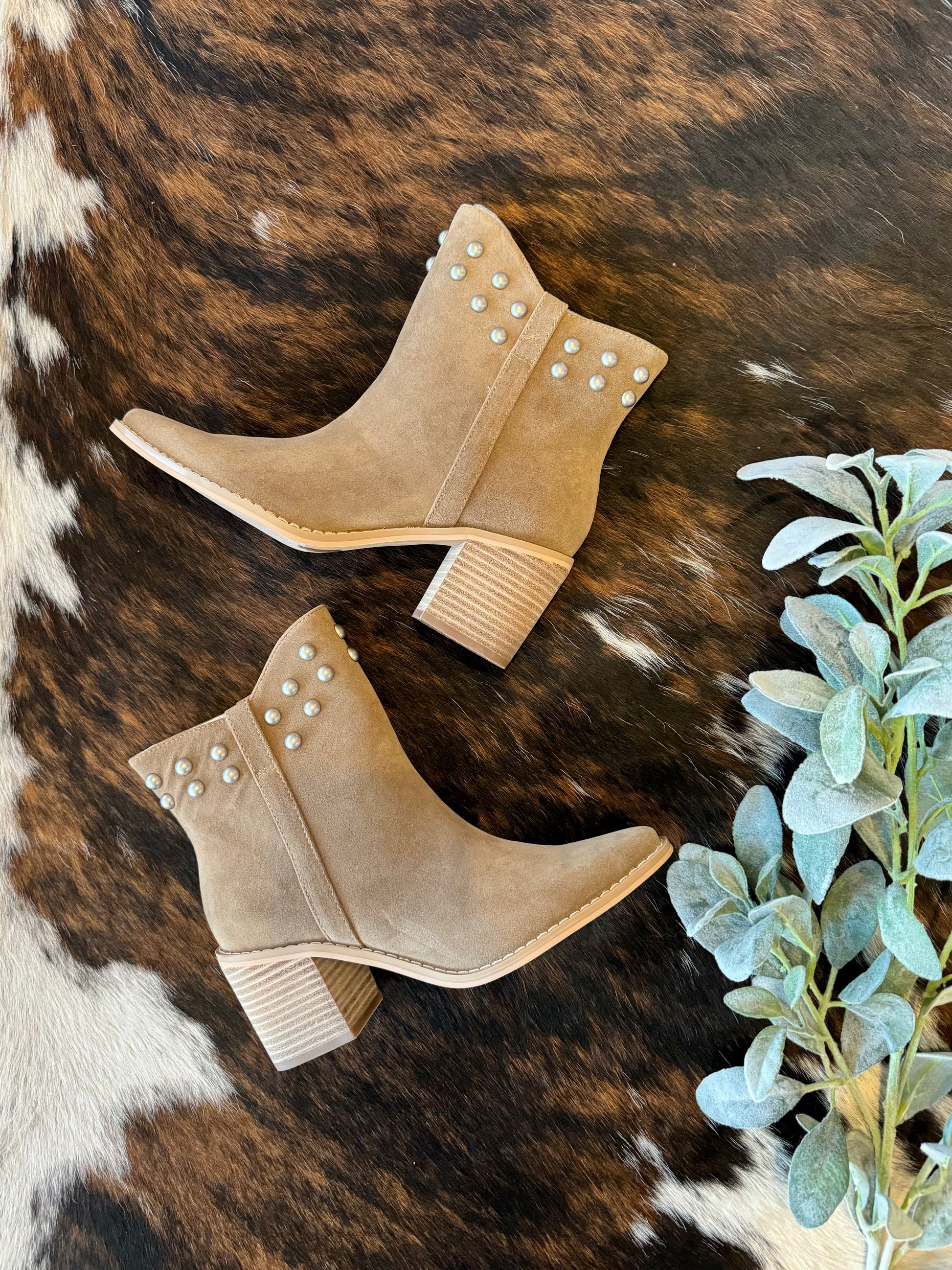 Silver sales studded booties
