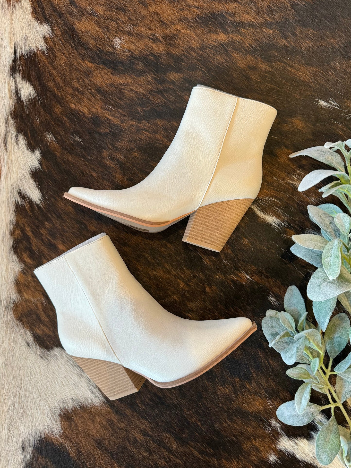 40% Off - Why Not Babe White Booties