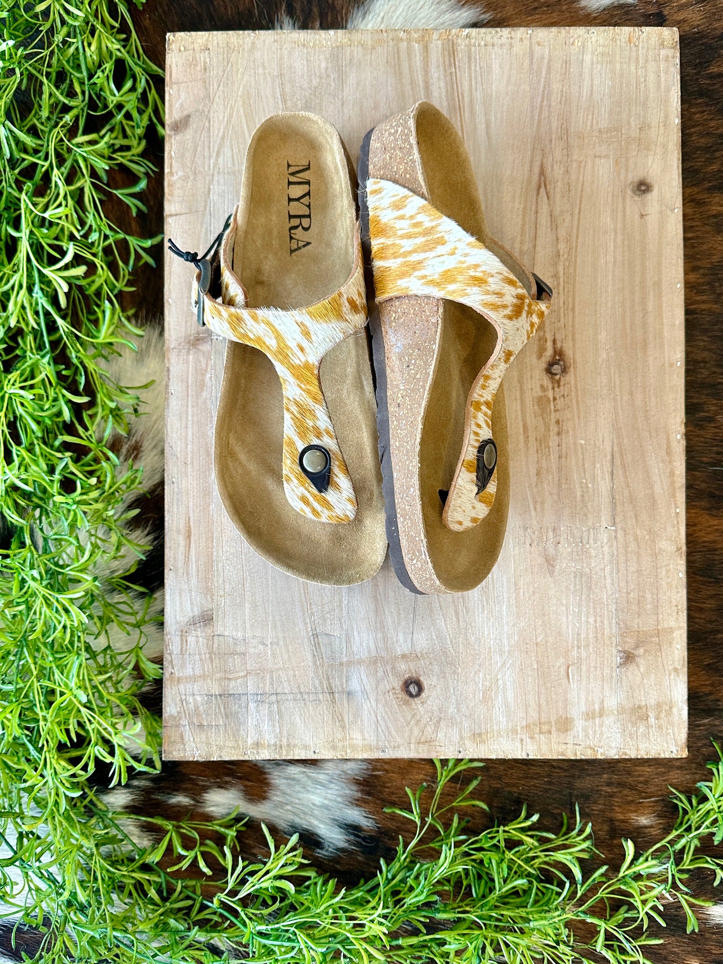 MYRA Cowhide Sandals