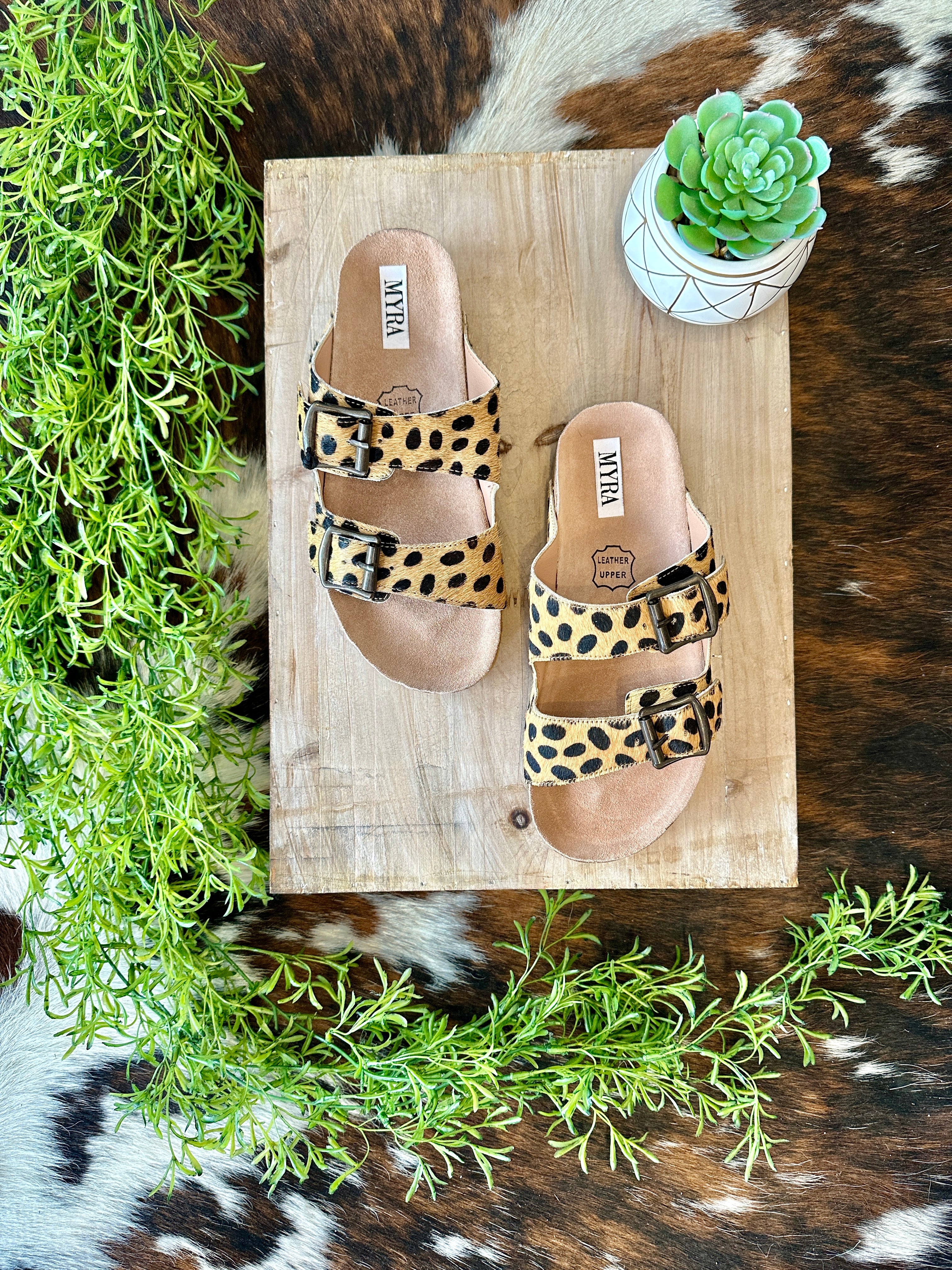 Leopard Print Slide Sandals | SHEIN IN