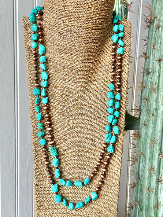 Copper & Turquoise Necklace