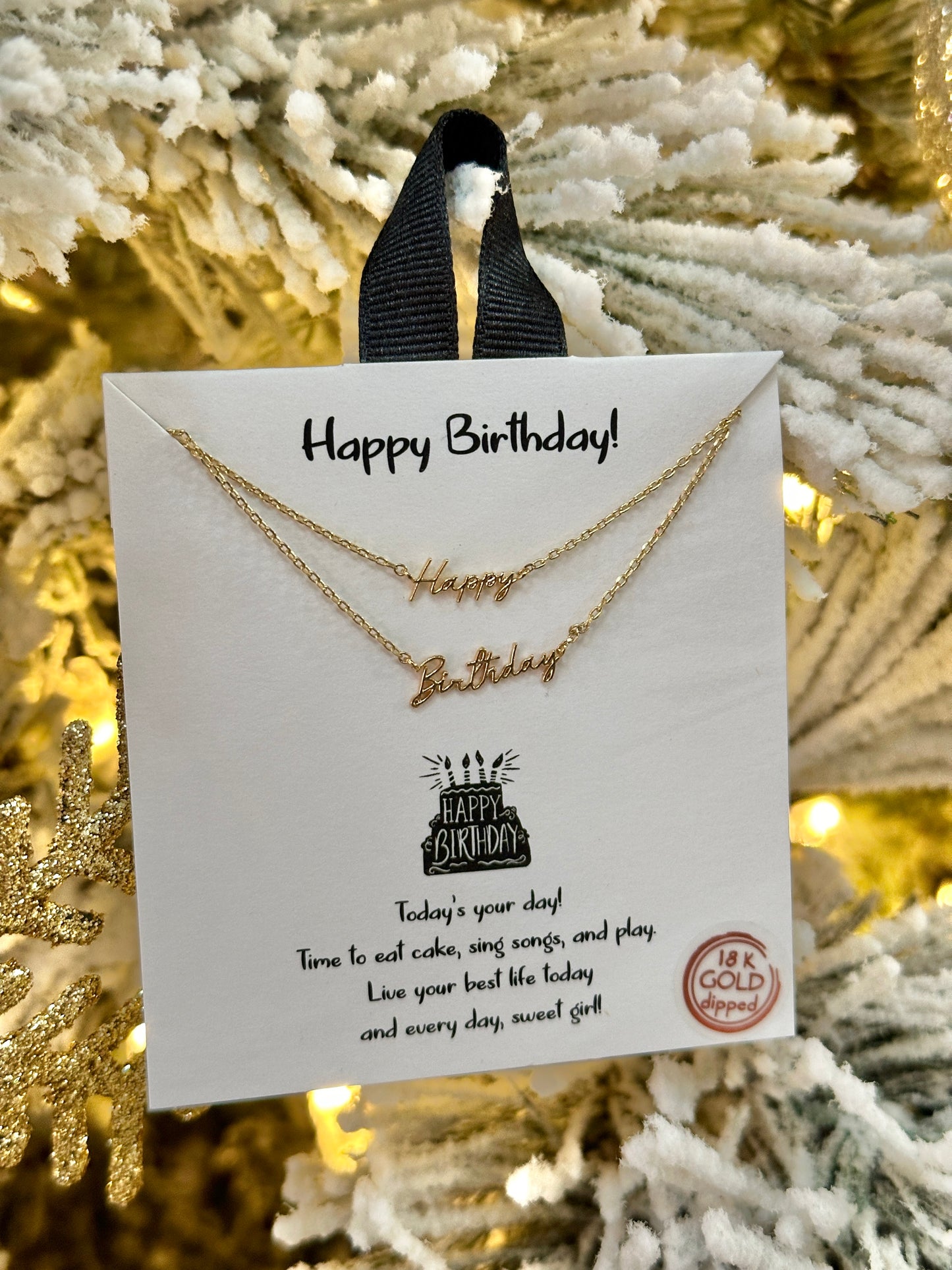Happy Birthday Necklaces