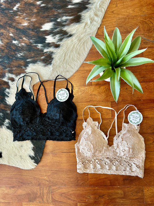 Lovin' You Is Easy Lace Bralettes