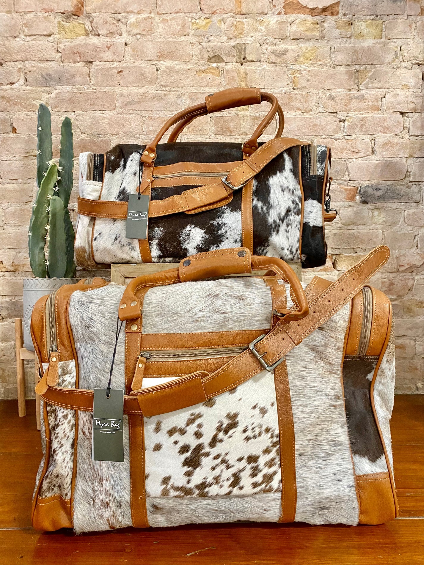 MYRA Cowhide Travel Bags