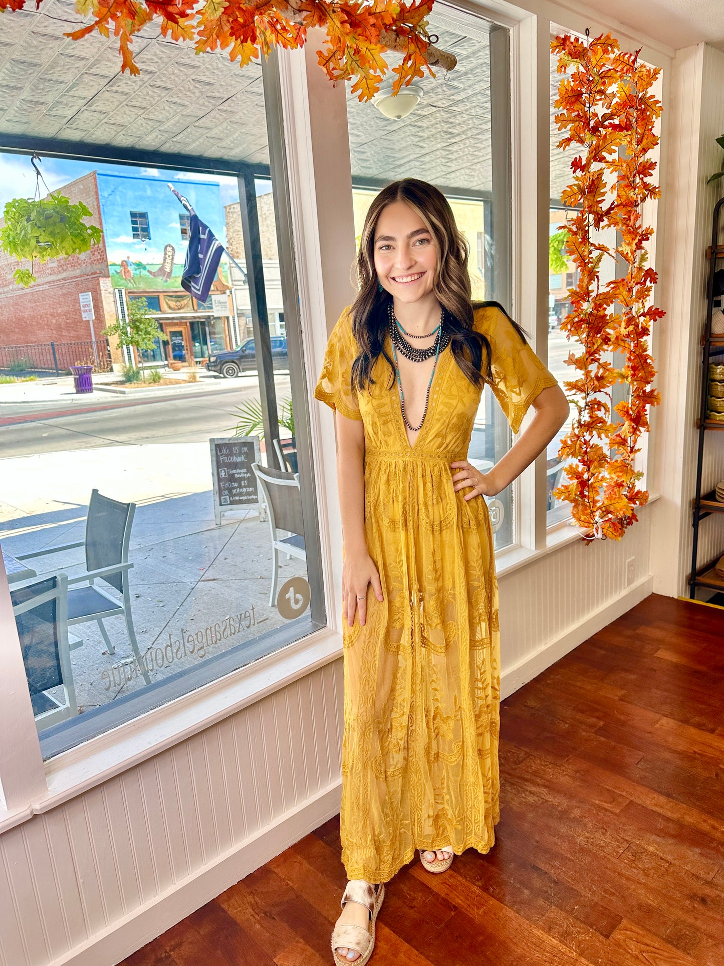 Be There In Ten Mustard Maxi