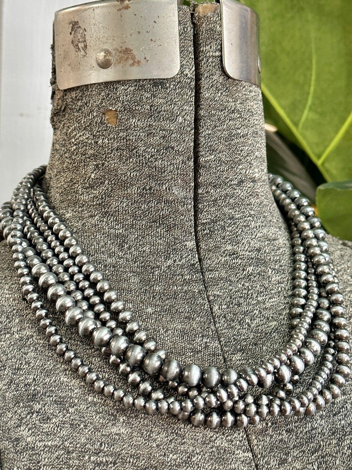 Multi Silver Strand Necklace