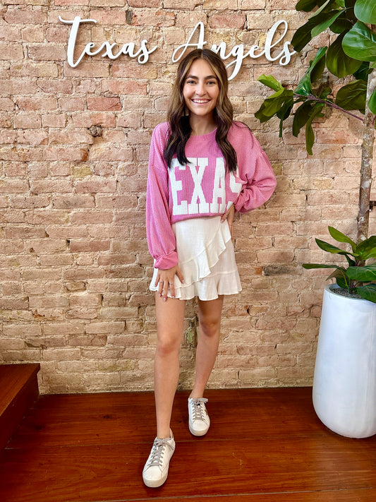 Pink TX Pullover