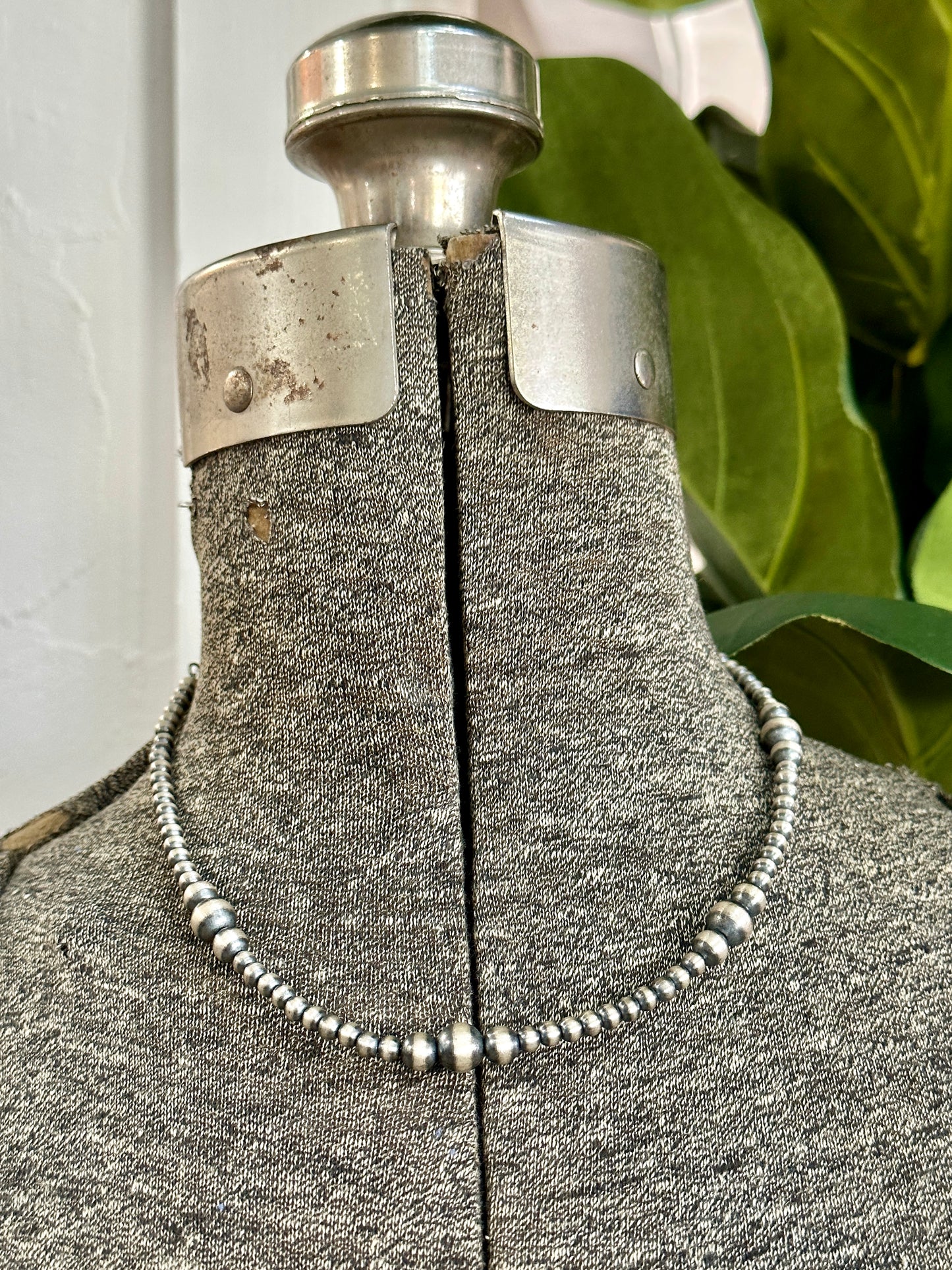 Sterling Silver Navajo Pearls Necklace