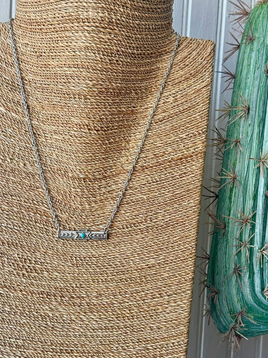 Aztec Bar Necklace