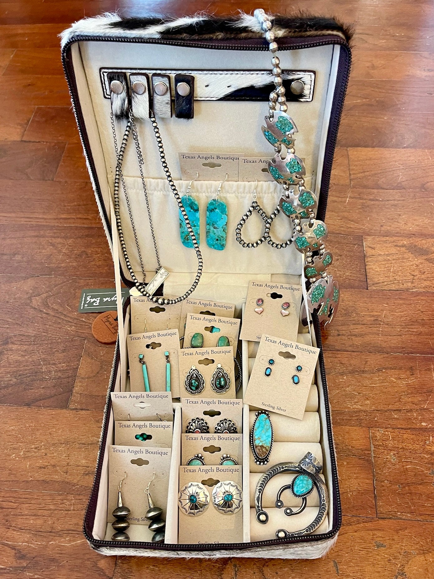 RESTOCK MYRA Tooled Leather Jewelry Box
