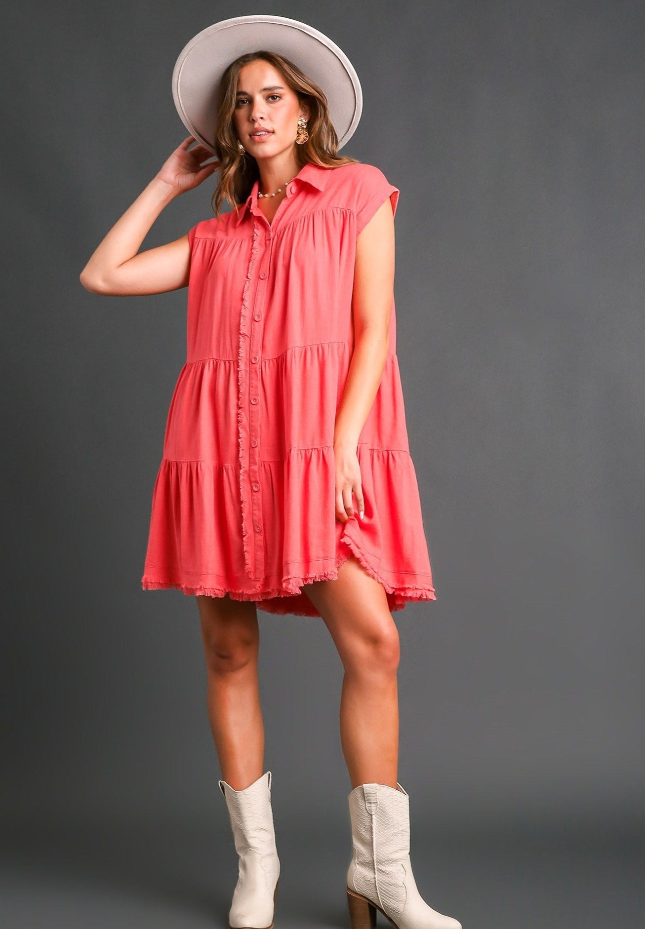 40% Off - Come Back To Me Coral Dress