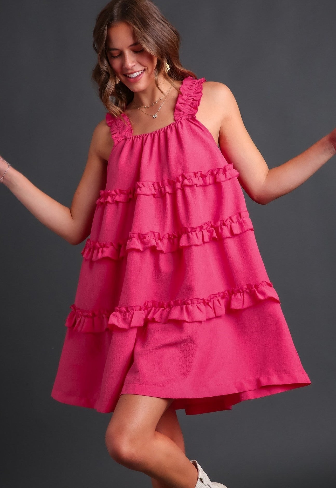 Anything For You Baby Doll Pink Dress