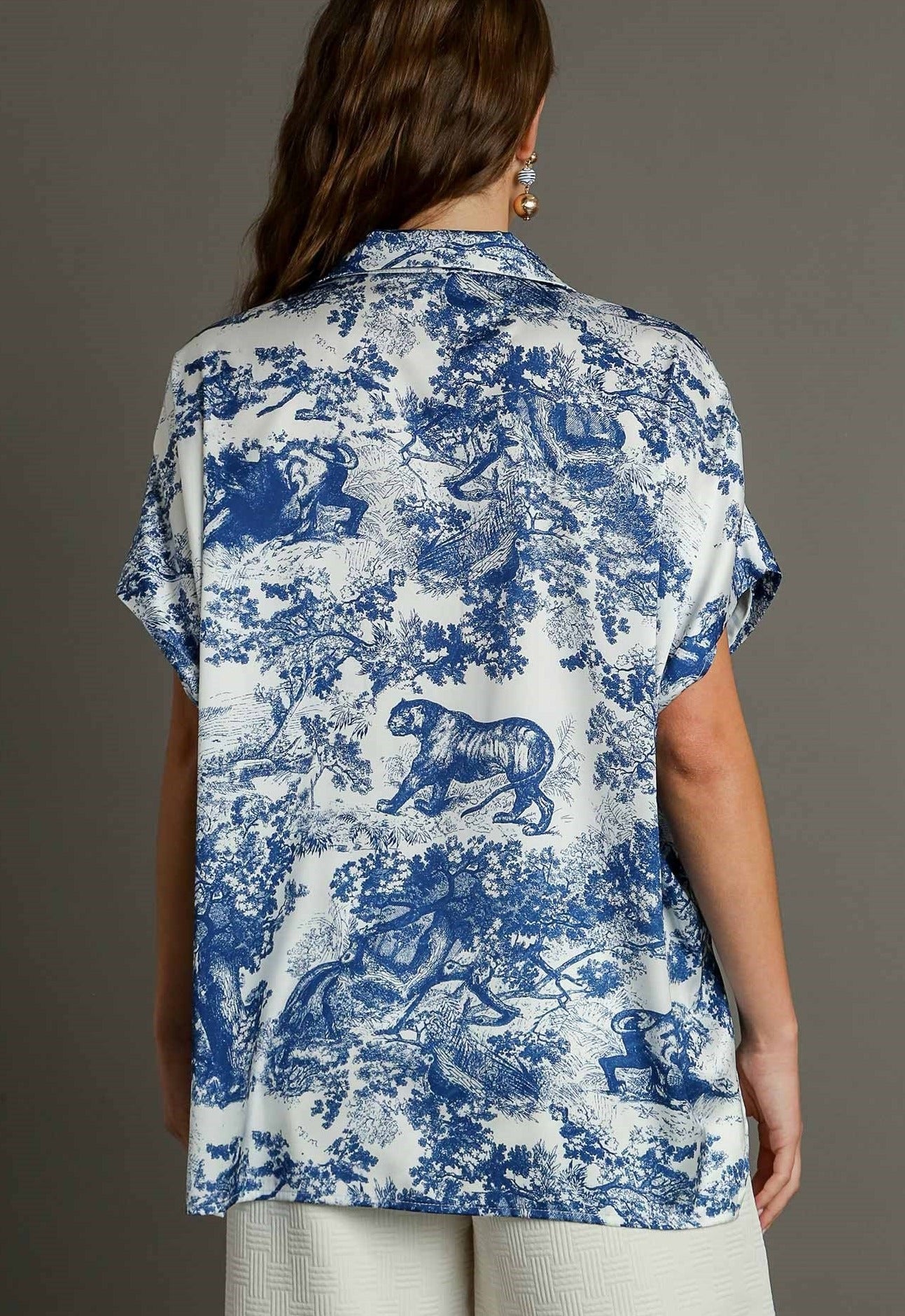 40% Off - Keepin' It Traditional Vintage Print Blouse