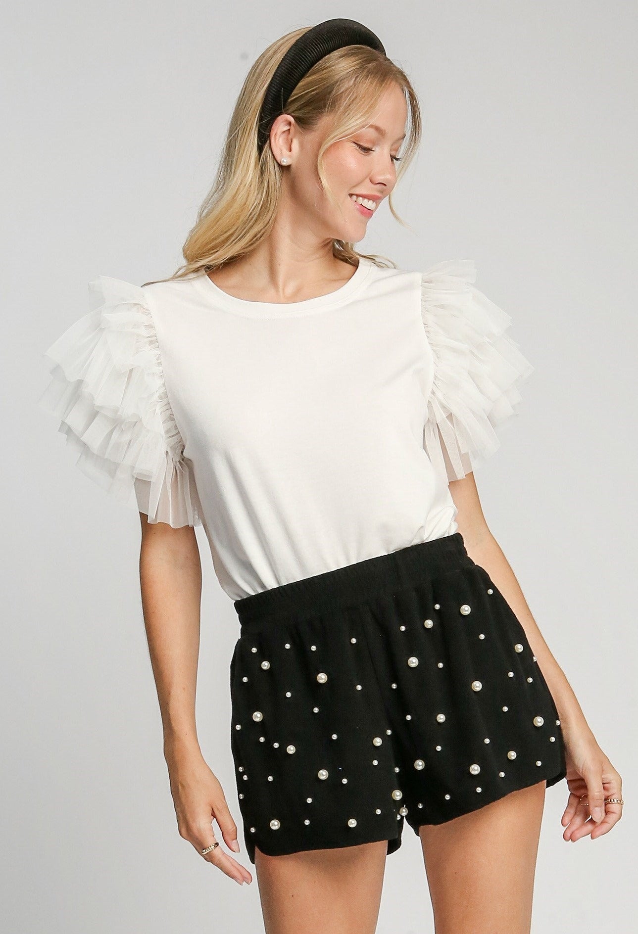 40% Off - Girls That Wear Pearls Black Pearl Shorts