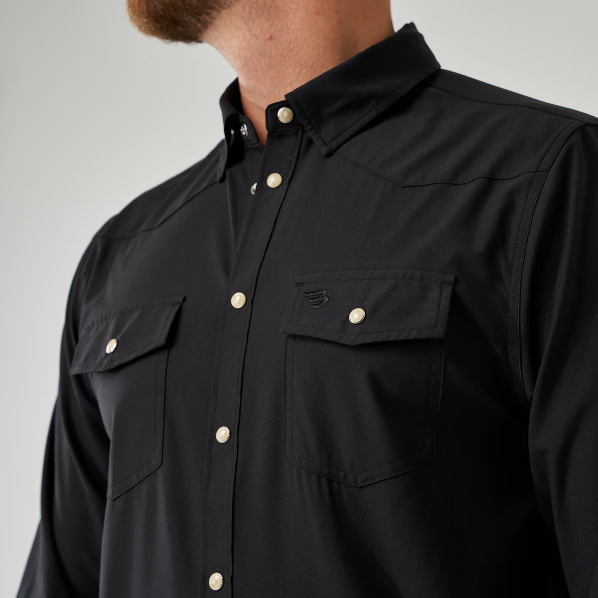 Black Burlebo Long Sleeve Performance Shirt