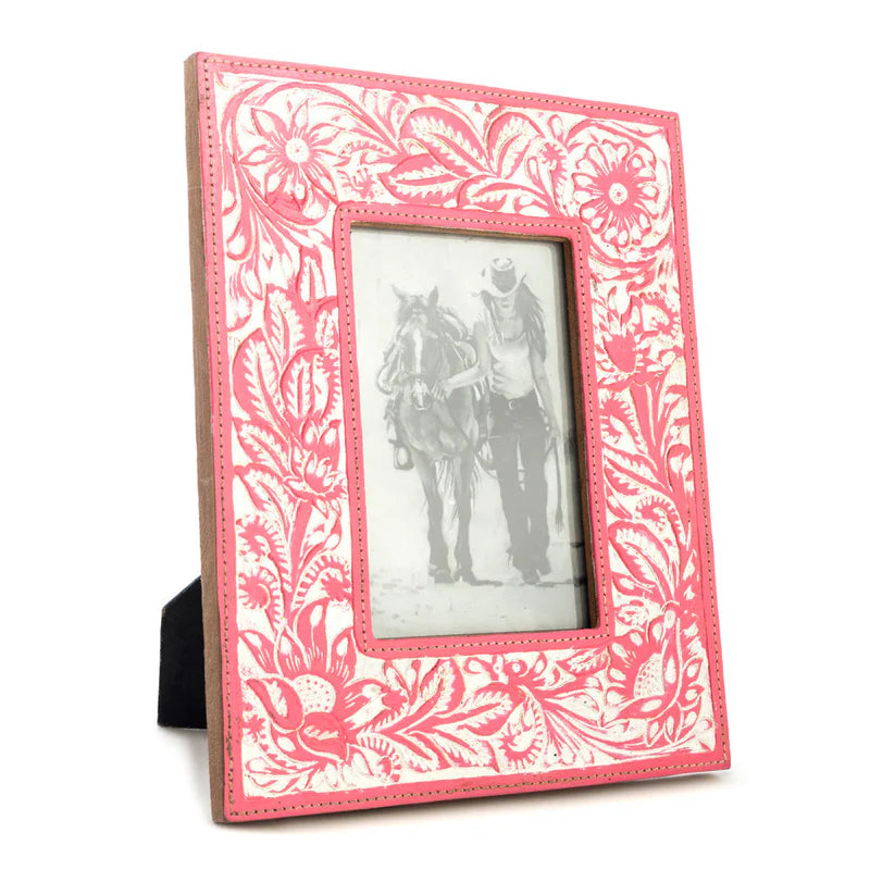 MYRA Tooled Leather Picture Frame