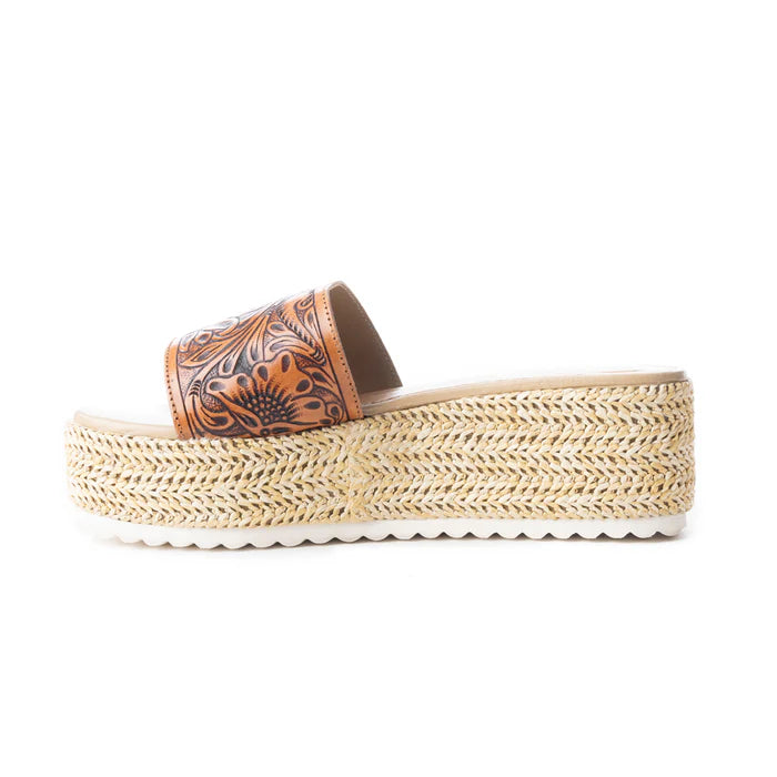 MYRA Tooled Leather Platforms