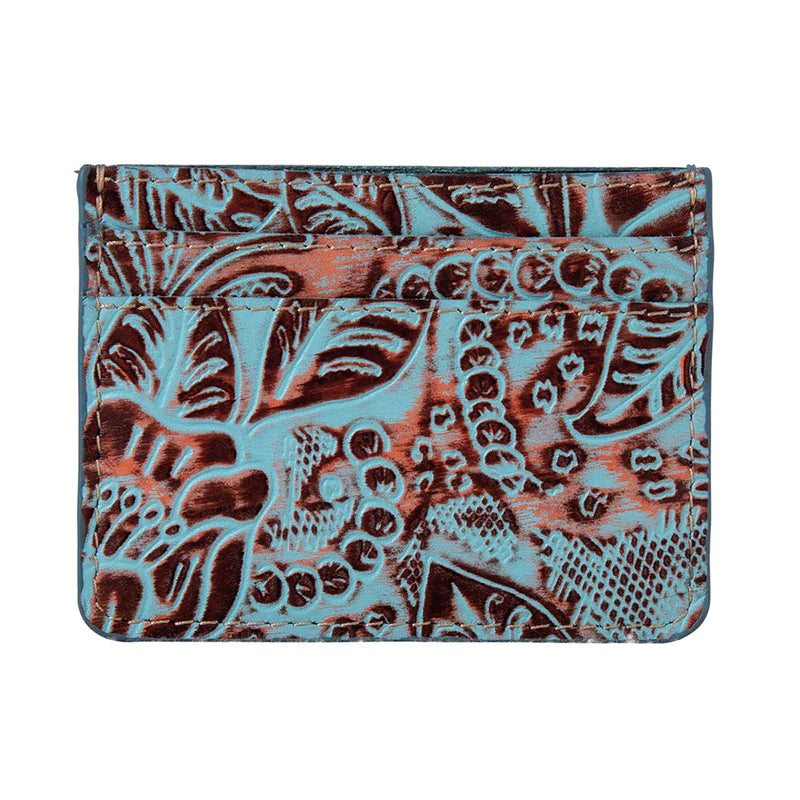 MYRA Tooled Leather Card Holder